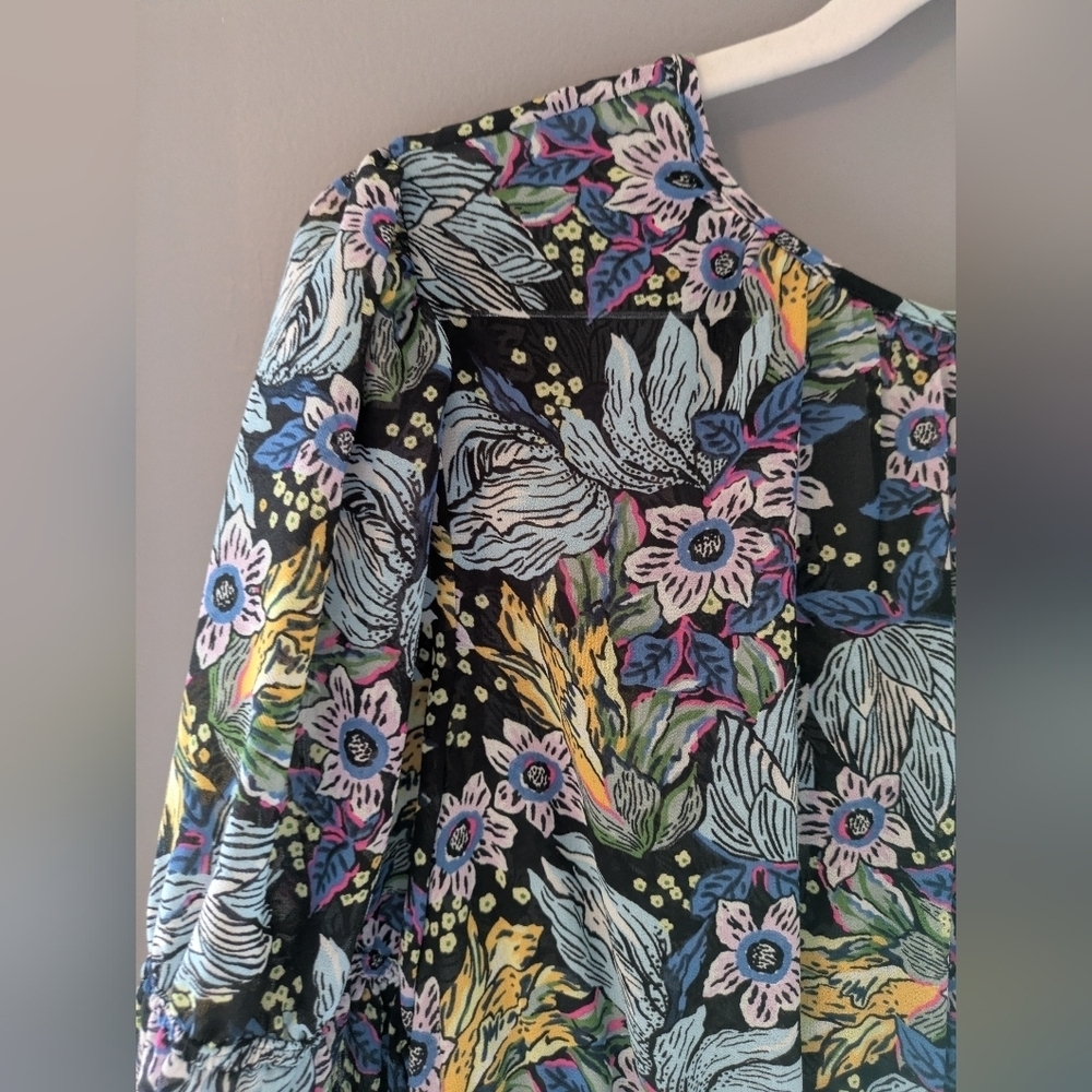 Cinq A Sept Floral Print Women's Dress 2 - Picture 4 of 16